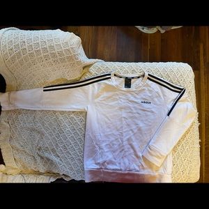 Adidas White Sweatshirt S